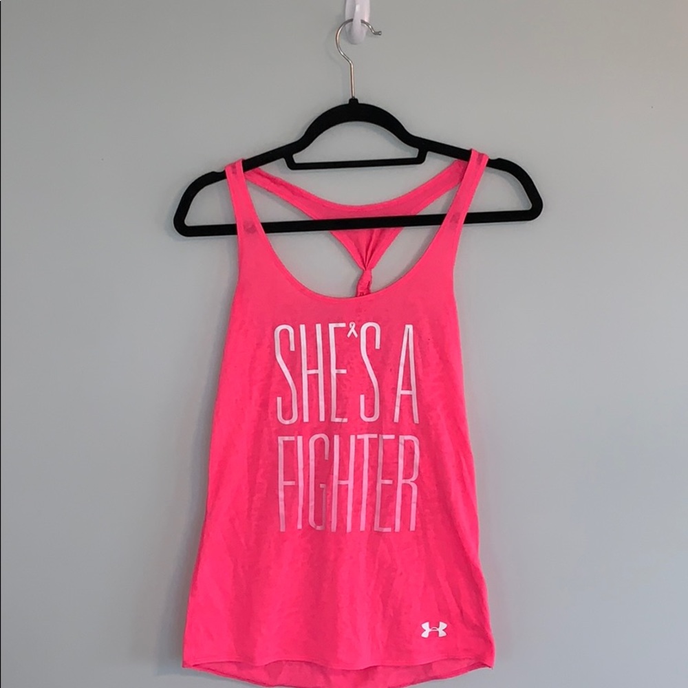 Breast cancer awareness workout top